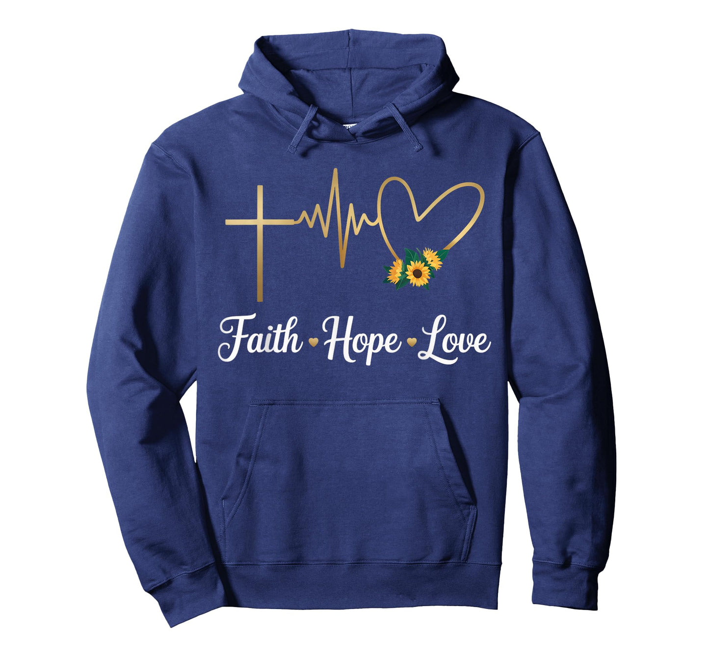 Christian God Jesus Sunflower Floral Flower Faith Hope Love T-Shirt