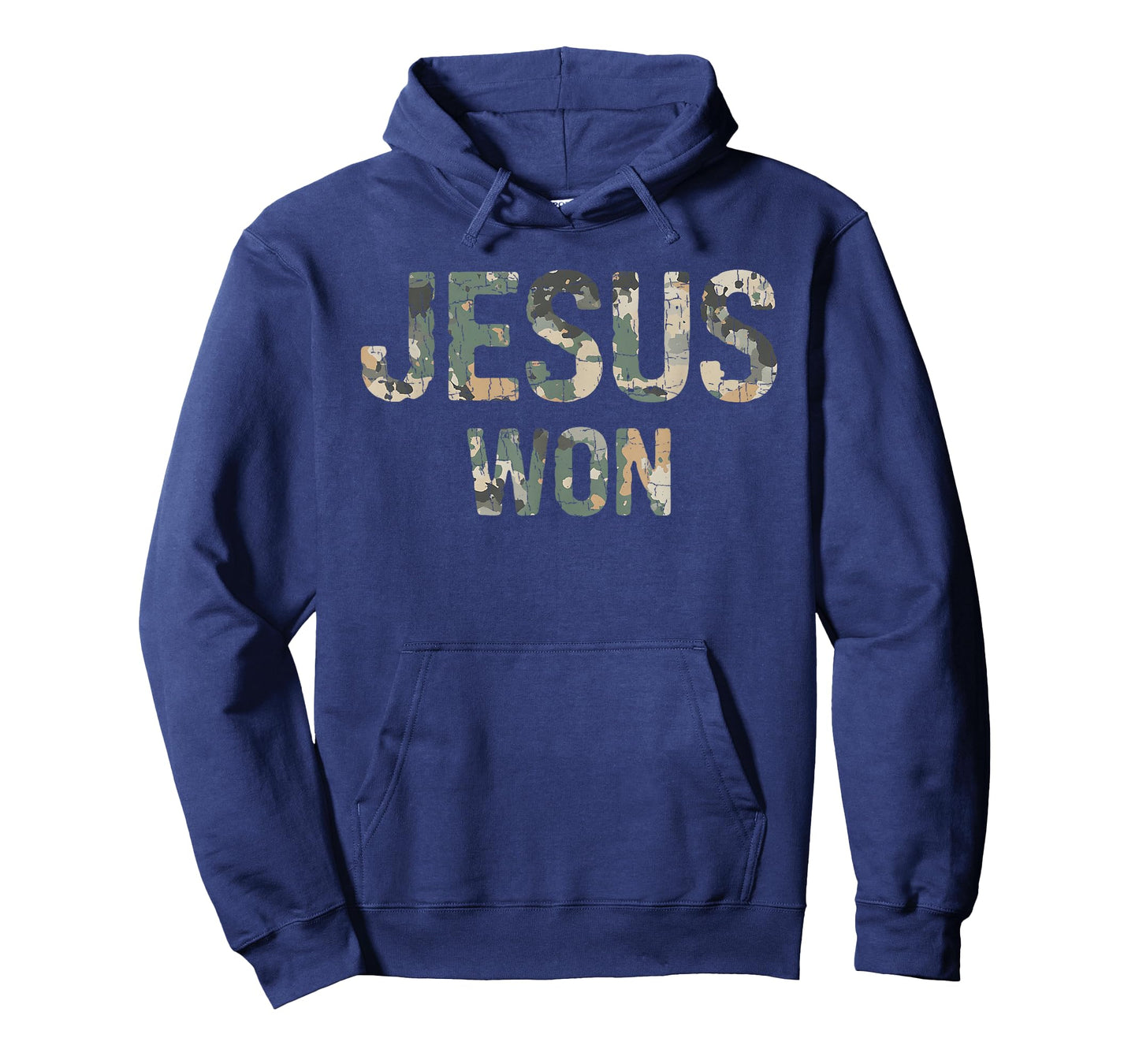Vintage Camo Jesus Won Camouflage Natural T-Shirt