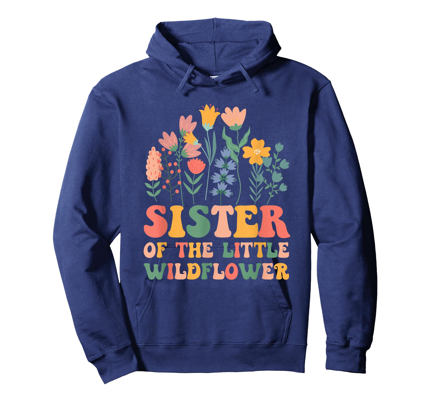 Sister of The Little Wildflower Baby Birthday Party T-Shirt