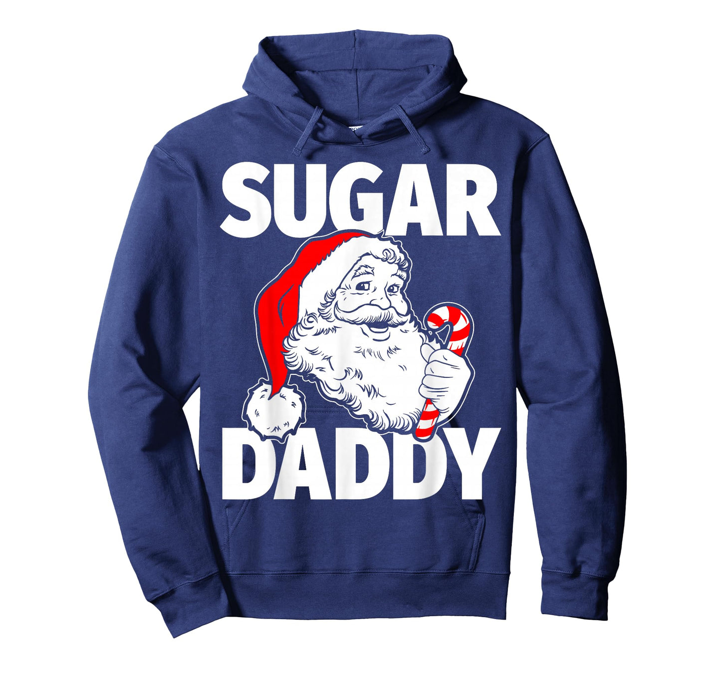 Sugar Vintage Daddy Santa Claus Candy Cane Adult Christmas T-Shirt