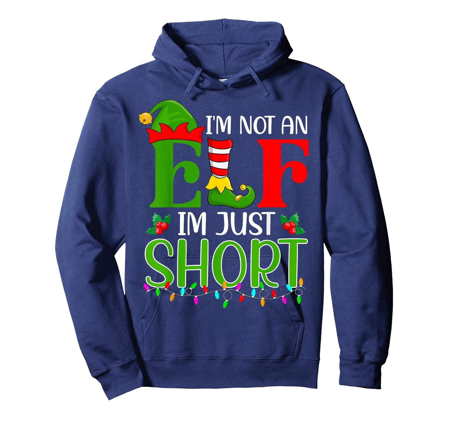 Funny Short Elf Squad I'm Not an Elf Im Just Short Christmas T-Shirt