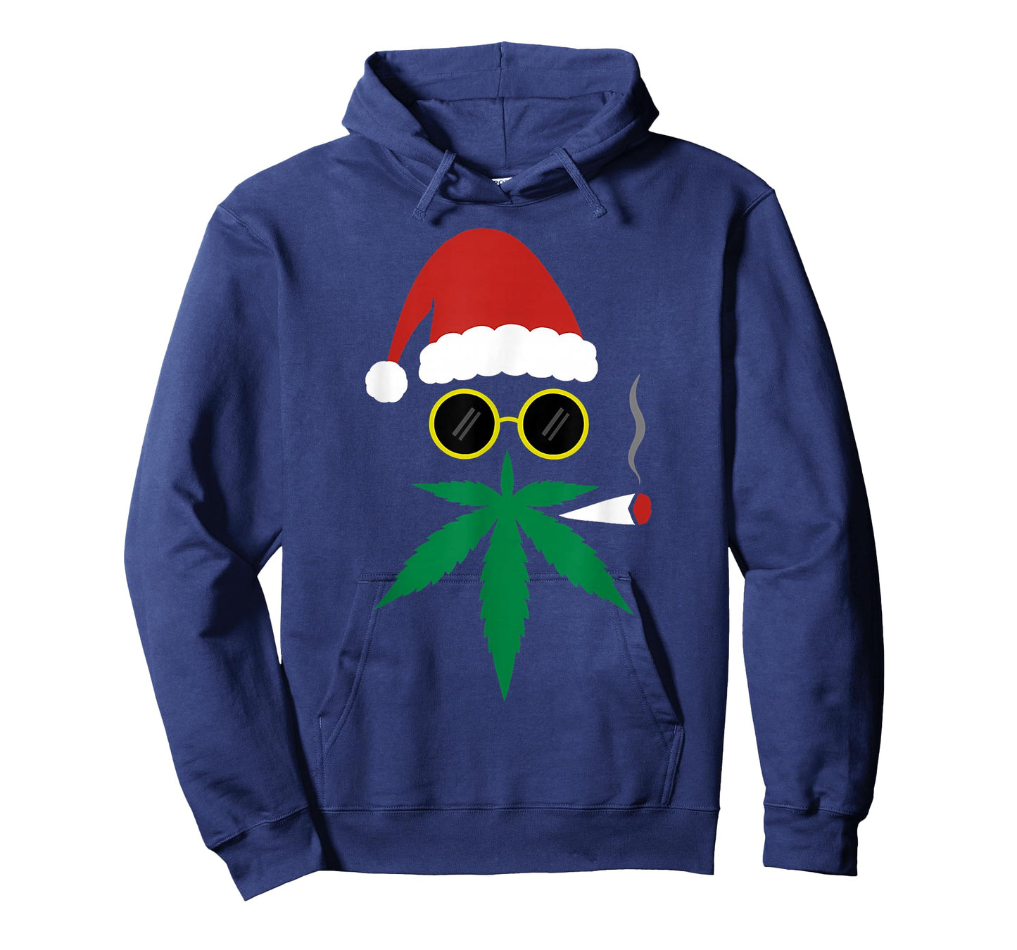 Funny Santa Smoking A Joint Marijuana 420 Stoner Christmas T-Shirt