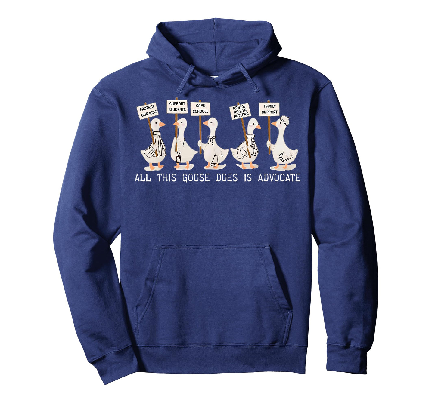 All This Goose Does is Advocate Social Worker Silly Goose T-Shirt