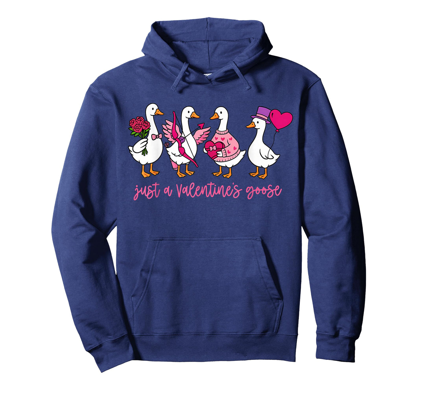 Just A Valentines Goose Cute Silly Geese Valentines Women T-Shirt