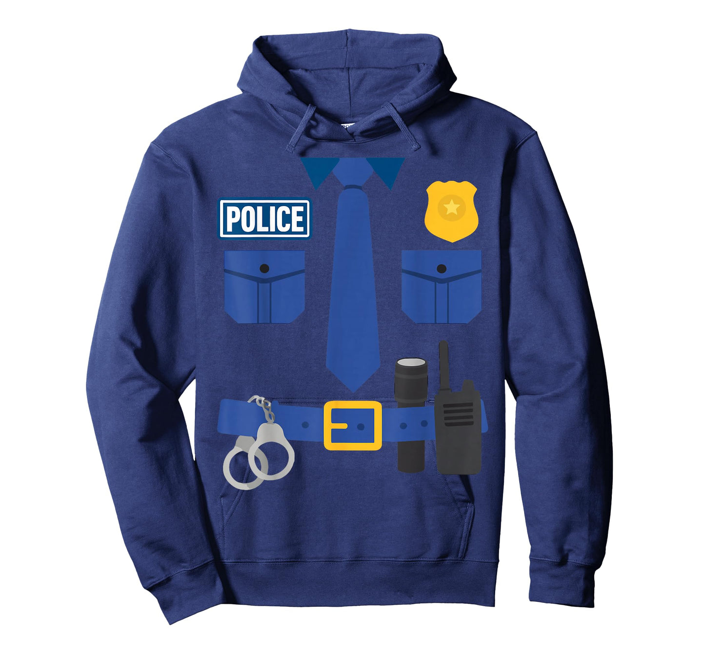 Funny Police Policeman Uniform Officer Costume Humor Parody T-Shirt