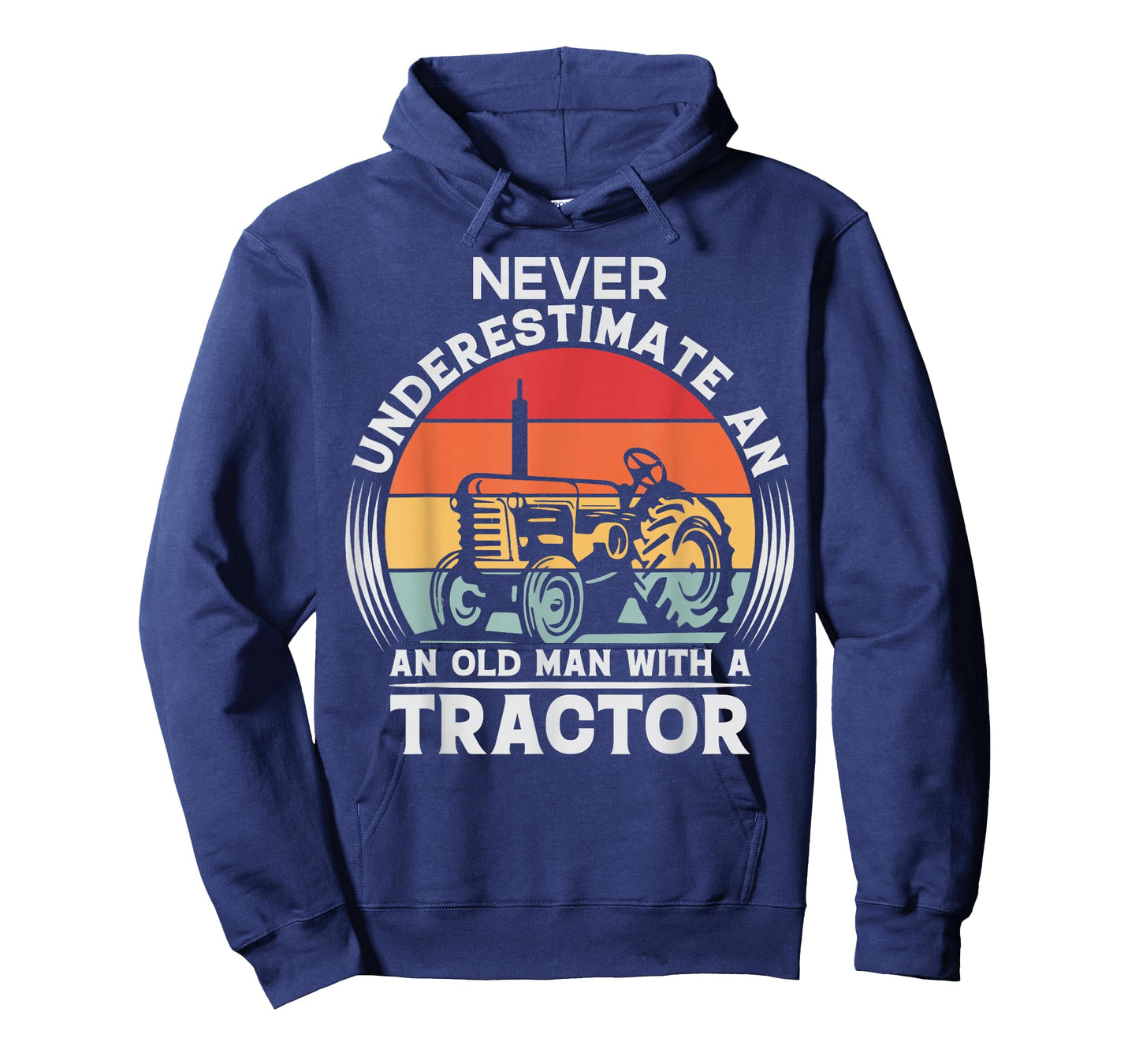 Farming Joke Never Underestimate an Old Man Tractor Farmer T-Shirt
