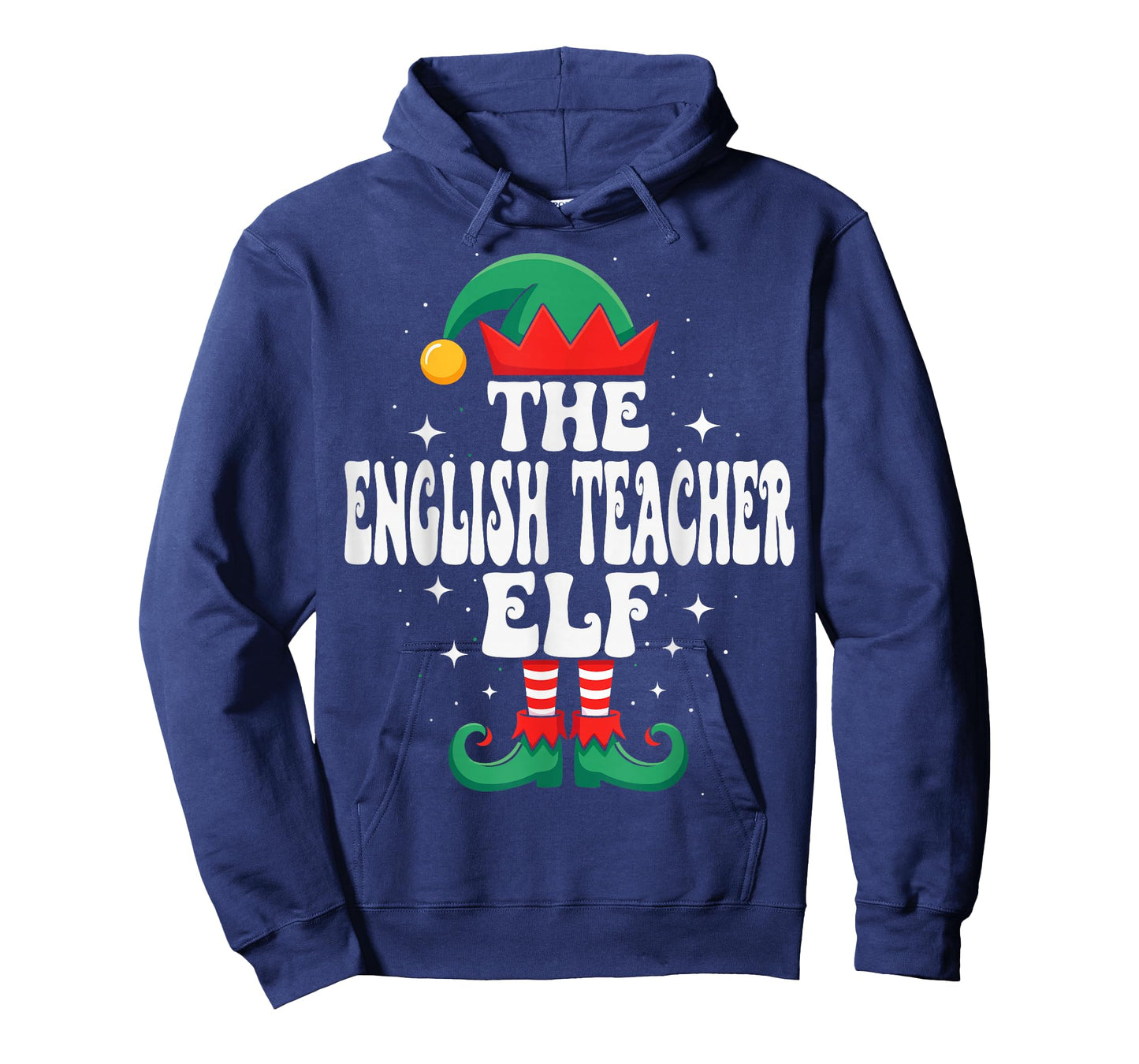 The English Teacher Elf Funny Christmas Matching Family T-Shirt