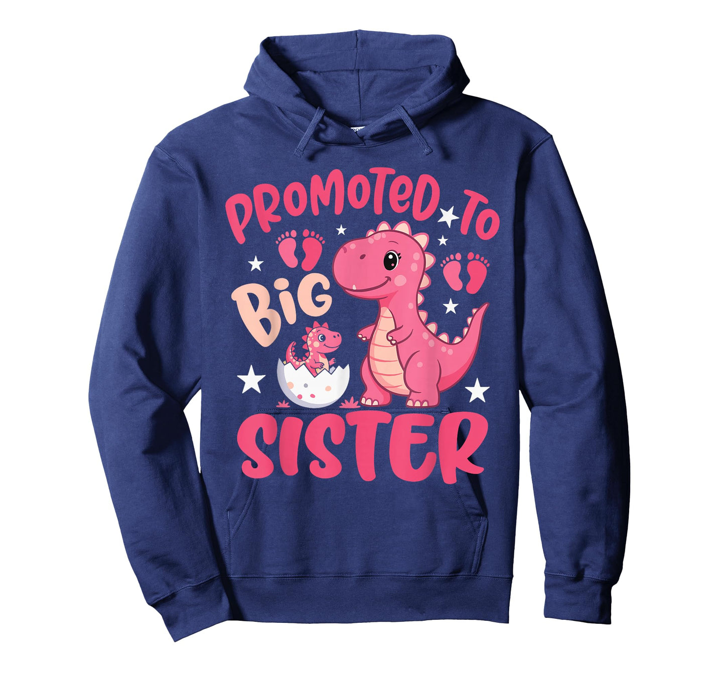Promoted to Big Sister 2026 Dinosaur T-Rex Girls Toddler T-Shirt