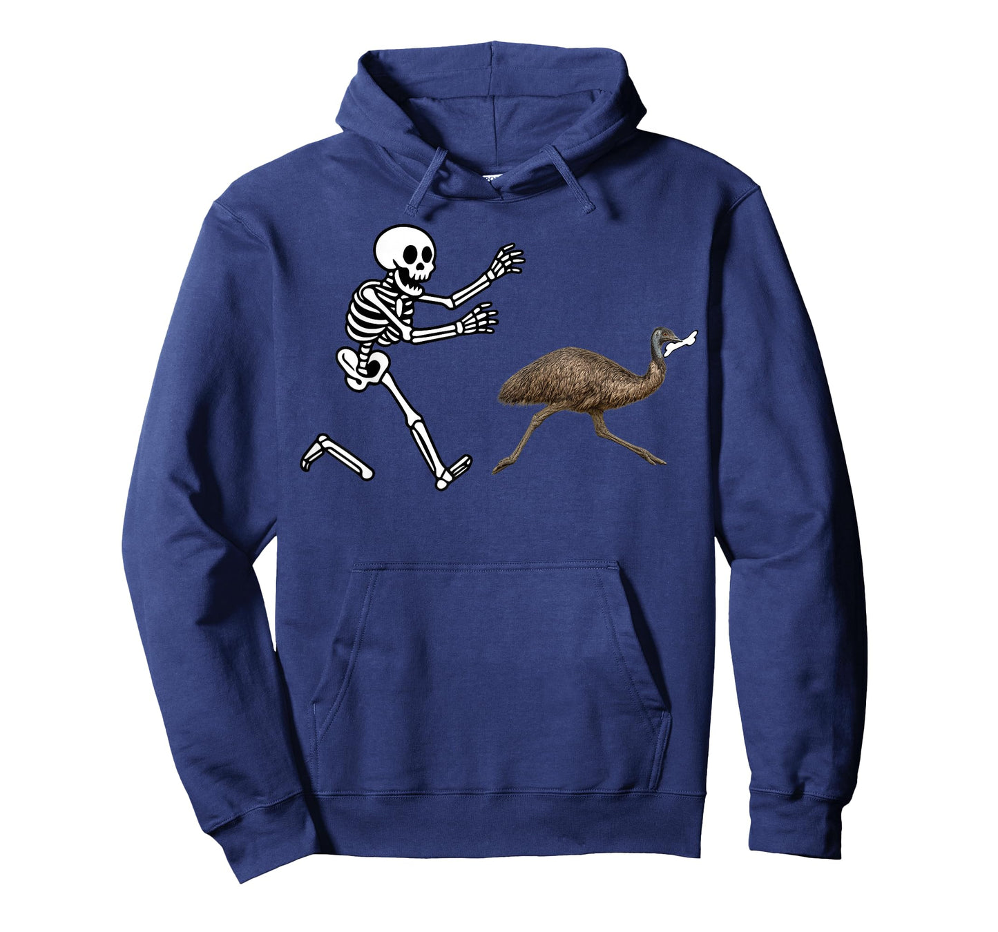 Funny emu Running Skeleton Halloween T-Shirt