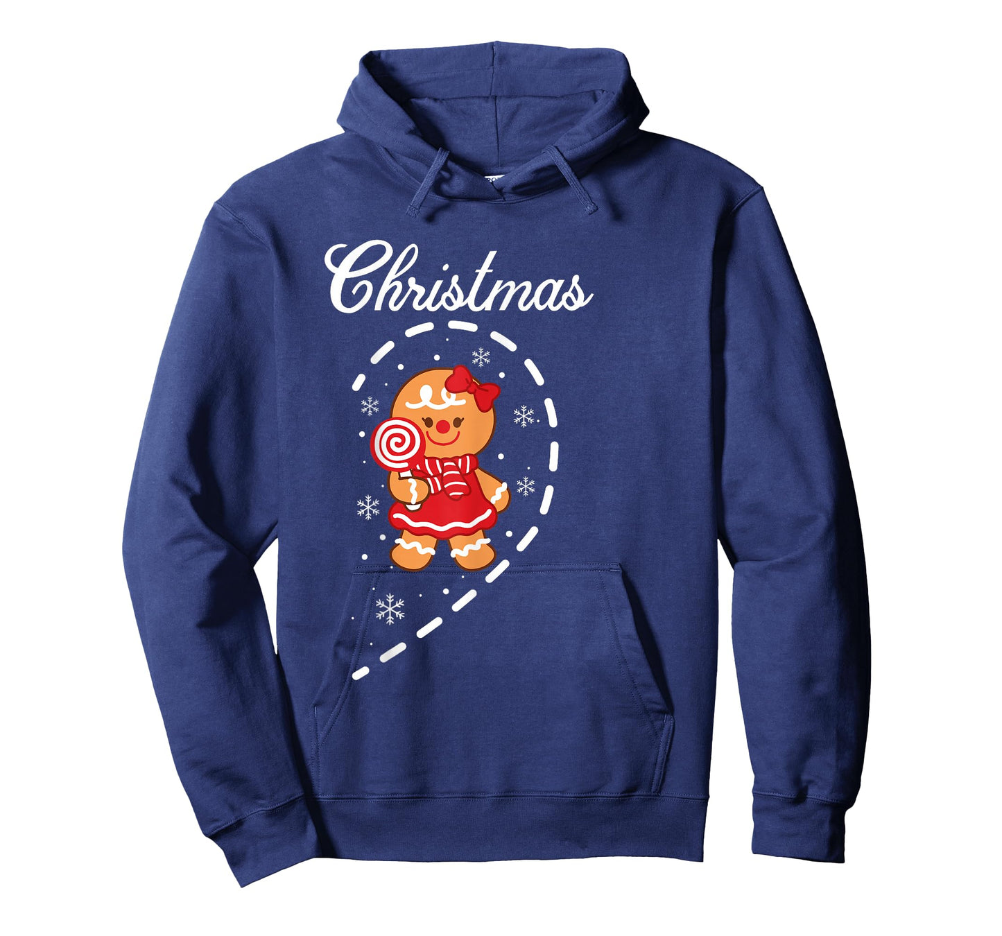 Cute Gingerbread Bow Heart Merry Christmas Matching Couples T-Shirt
