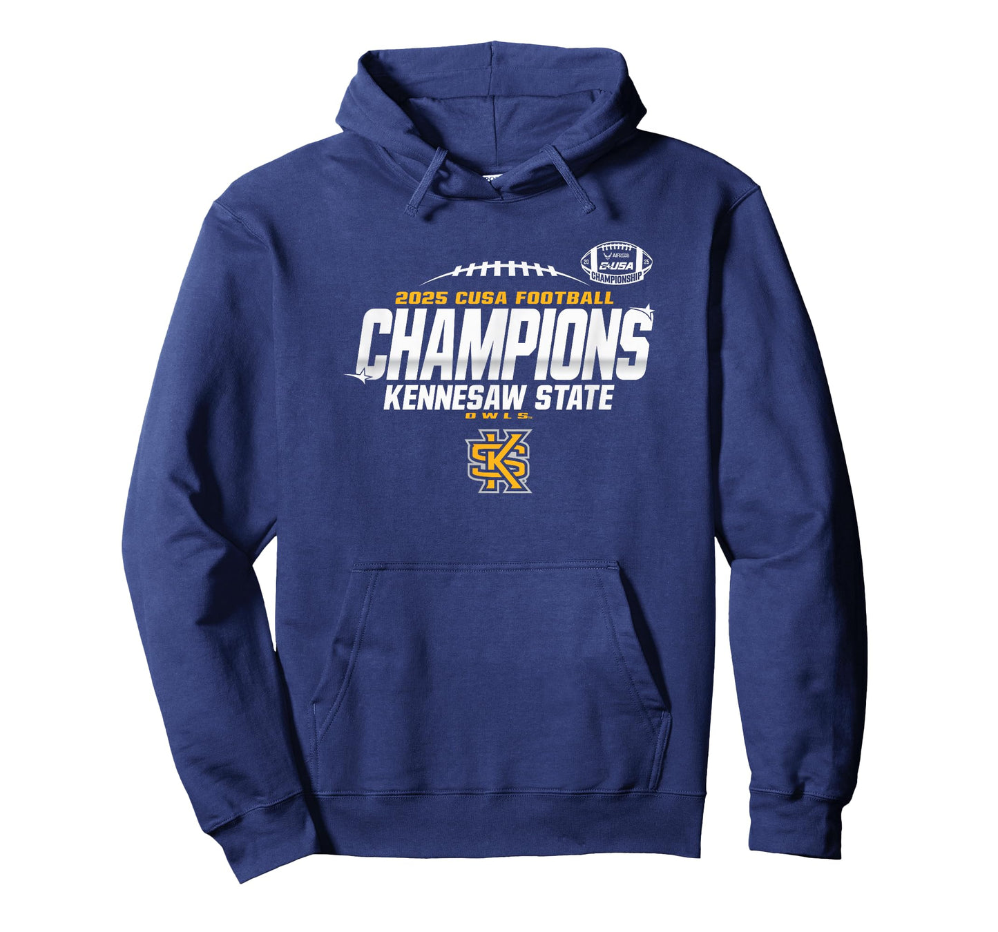 Kennesaw State Owls C-USA Champs 2025 Football Locker Room T-Shirt