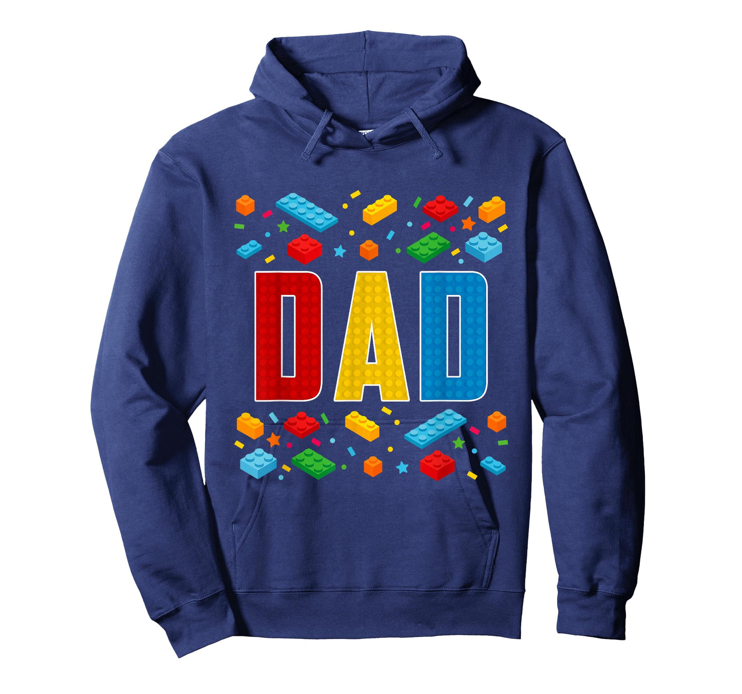 Dad - Brick Builder Block Building Father T-Shirt