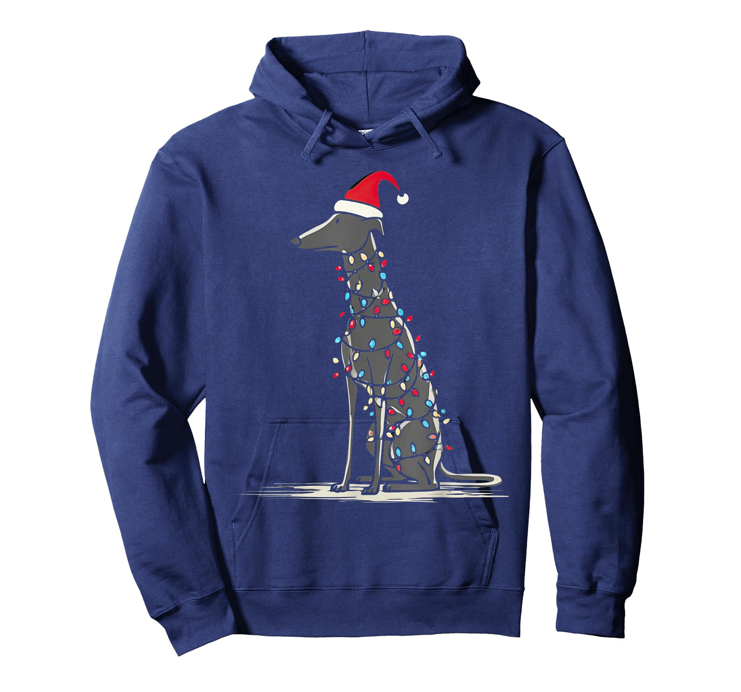 Funny Greyhound Christmas Graphics Dog Lights Lover T-Shirt