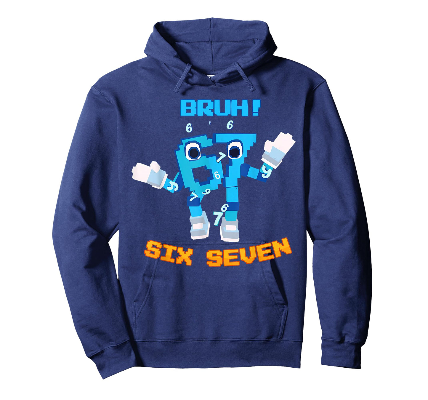 Bruh 6 7 Six Seven Gen Z Alpha Funny Meme Brain Rot Vintage T-Shirt