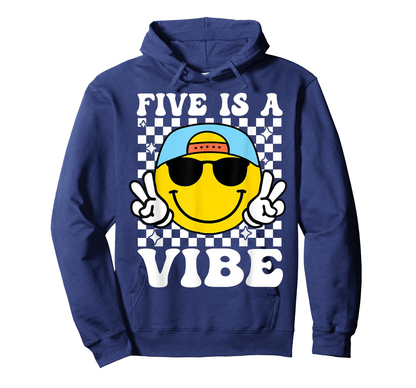 Five is a Vibe 5th Birthday Groovy Boys Girls 5 Years Old T-Shirt