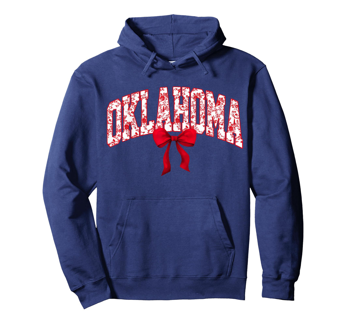 Oklahoma Coquette Bow Floral State Pride Style Girls Women T-Shirt