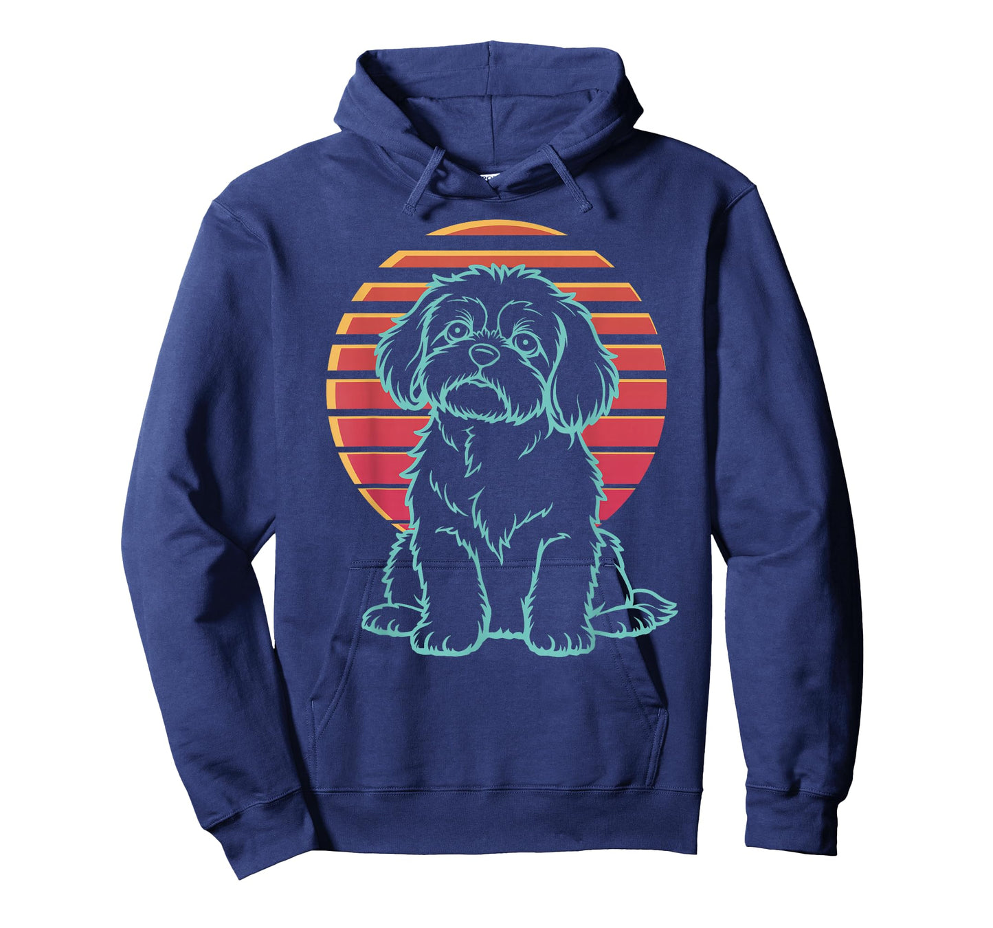 Shih Tzu Lover Dog Owner Retro Synthwave 80s T-Shirt