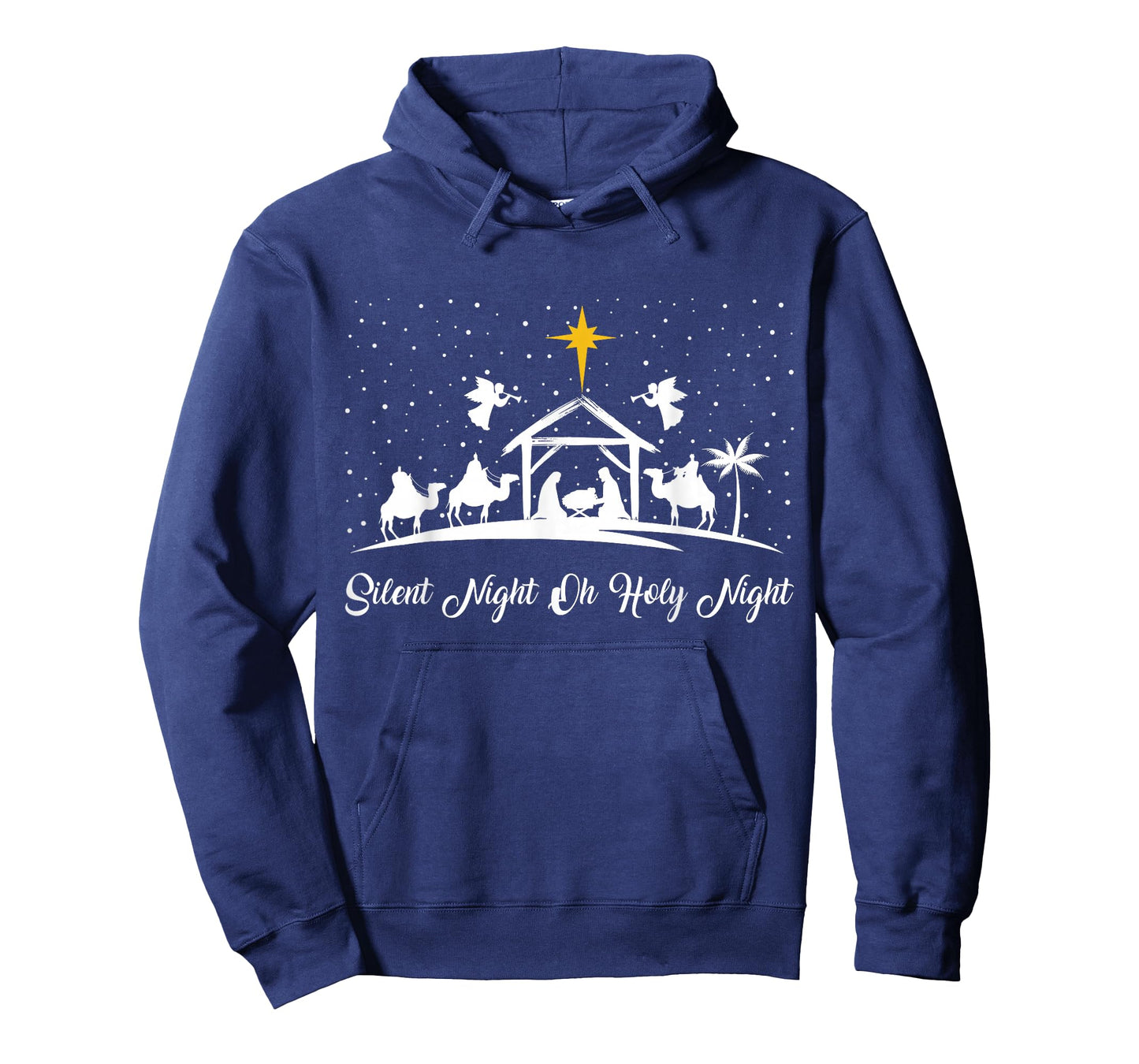 Silent Night Holy Night Nativity Scene Christian Christmas T-Shirt