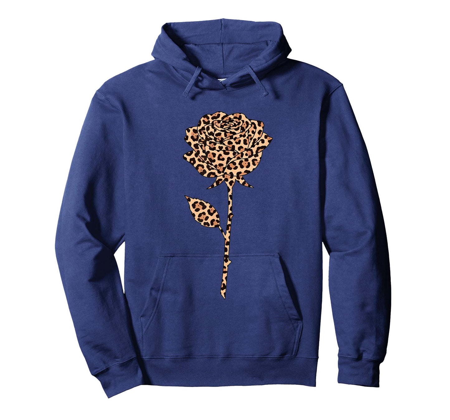 Leopard Rose Floral Safari Print Cheetah Pattern Jungle Art T-Shirt