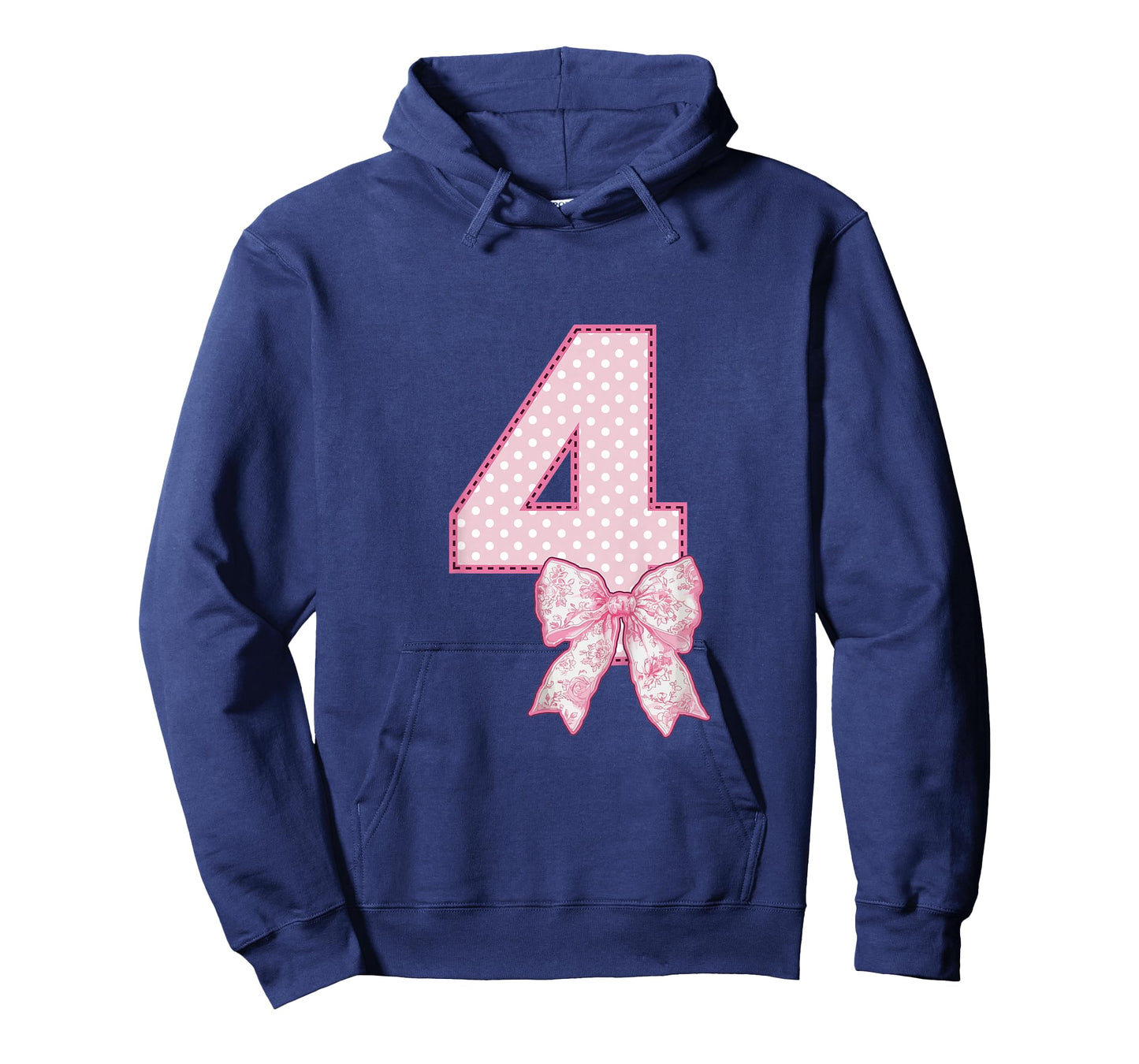 Kids 4th Birthday Shirt Girl Coquette Bow Kids Four 4 Year Old T-Shirt