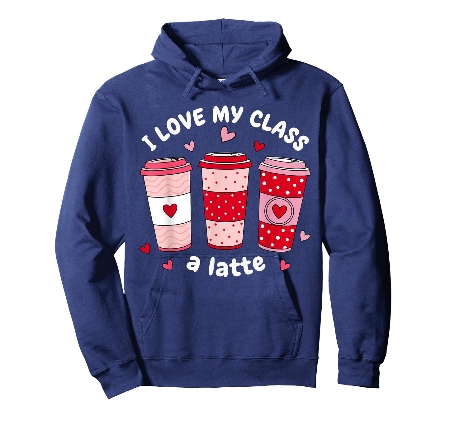 I Love My Class A Latte Coffee Women Teachers Valentines Day T-Shirt