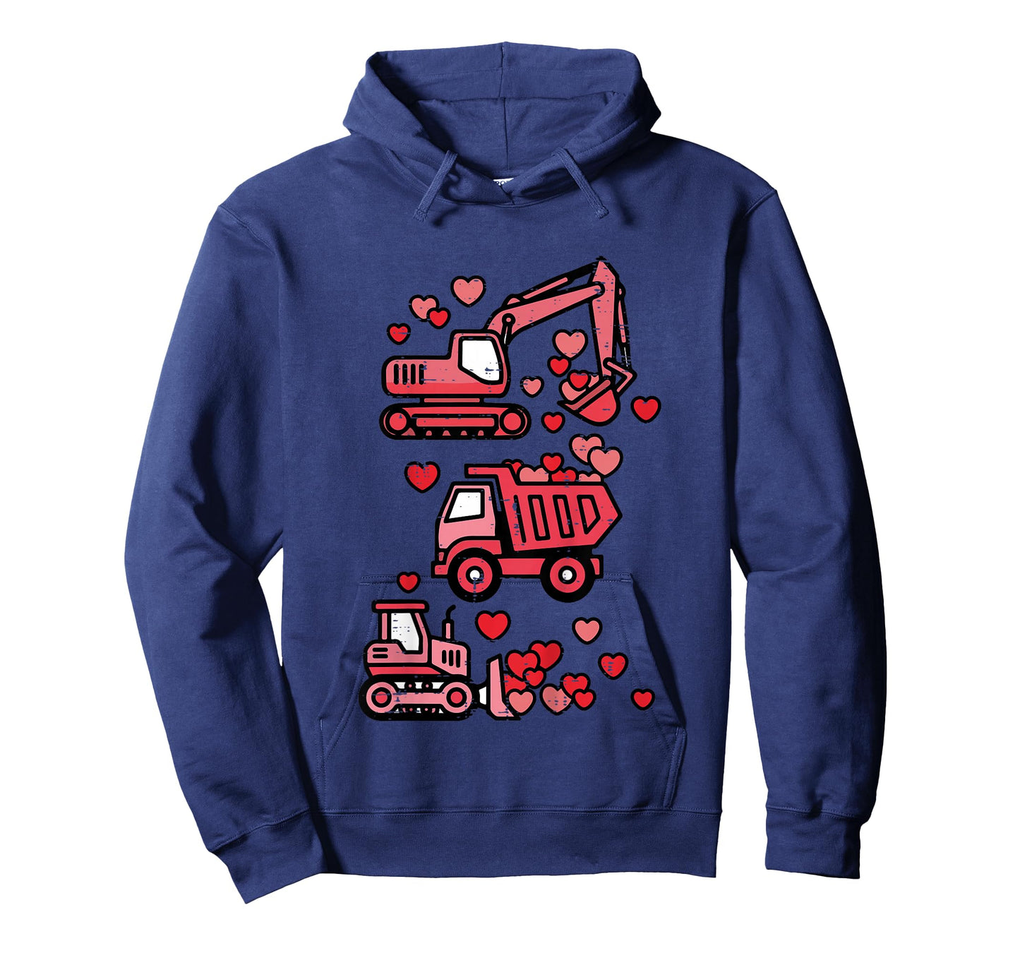 Kids Valentines Day Excavator Truck Valentine Boys Toddler Kids T-Shirt