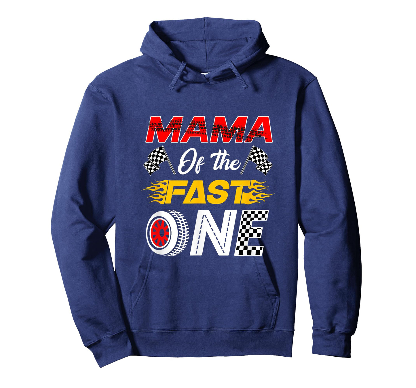 Mama of The Fast One 1St Birthday Race Car Family T-Shirt