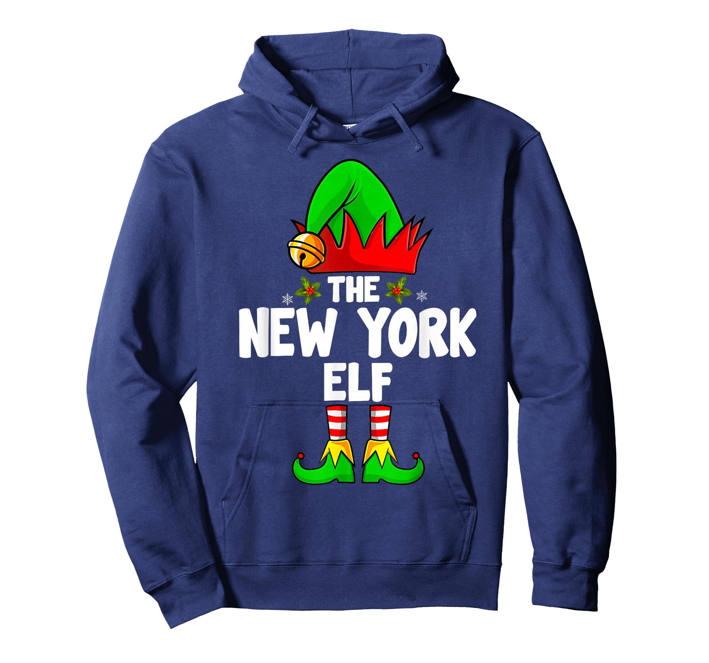 New York Elf Group Matching Family Christmas Ugly City Funny T-Shirt