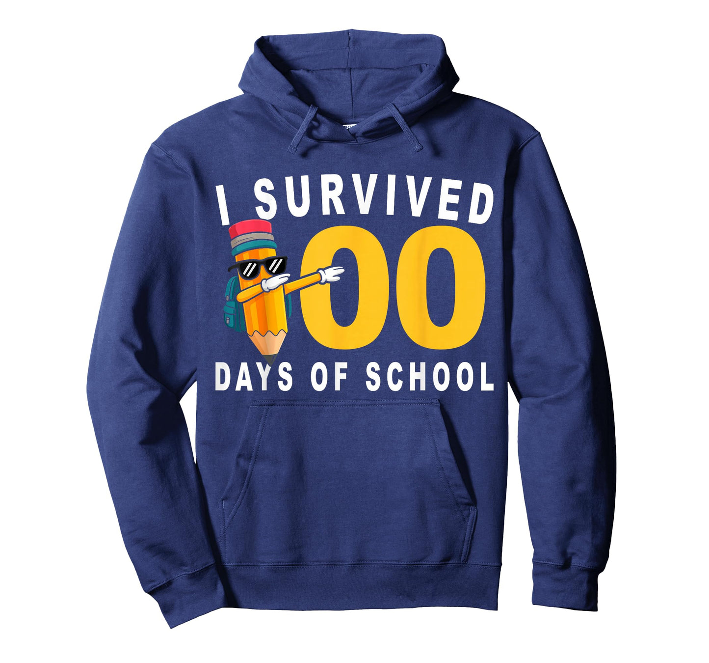I Survived 100 Days of School Dabbing Pencil Funny Kids Boys T-Shirt