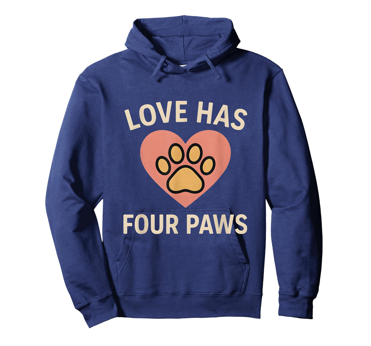 Love Has Four Paws Cute Dog Paw Heart Pet Lover T-Shirt