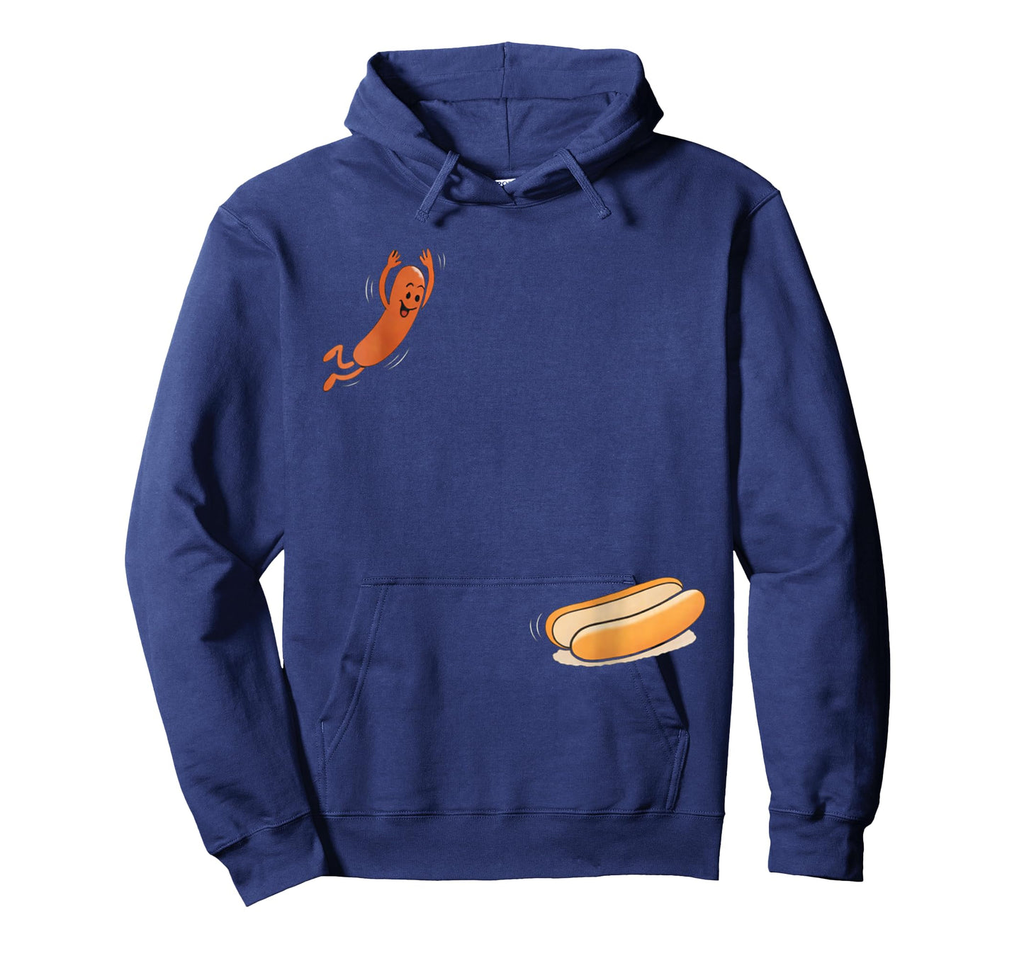 Funny Hot Dog Jumping Into Bun Sausage BBQ High Dive T-Shirt