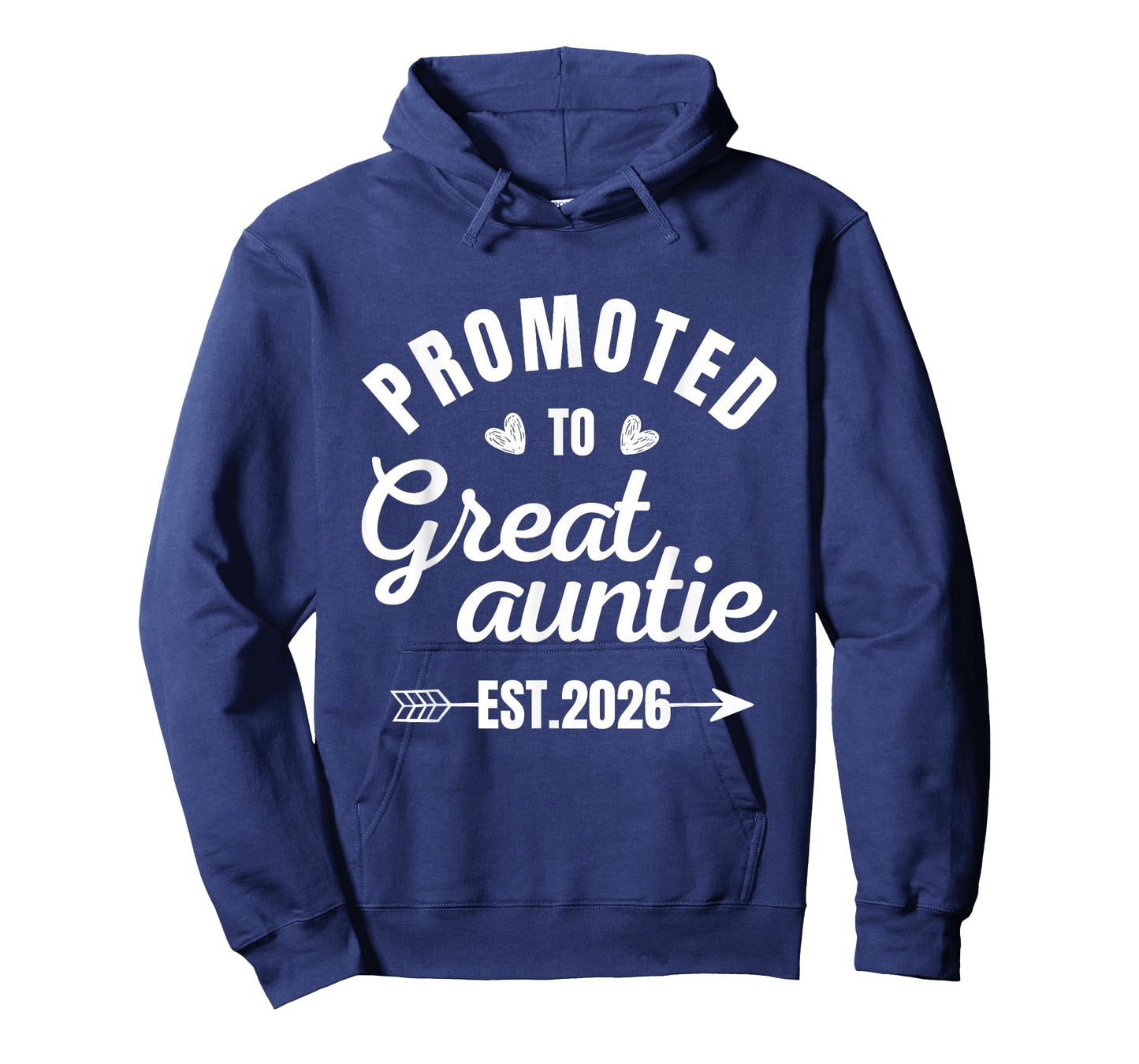 Promoted to Great Auntie 2026 Arrow Heart Aunt Est 2026 T-Shirt