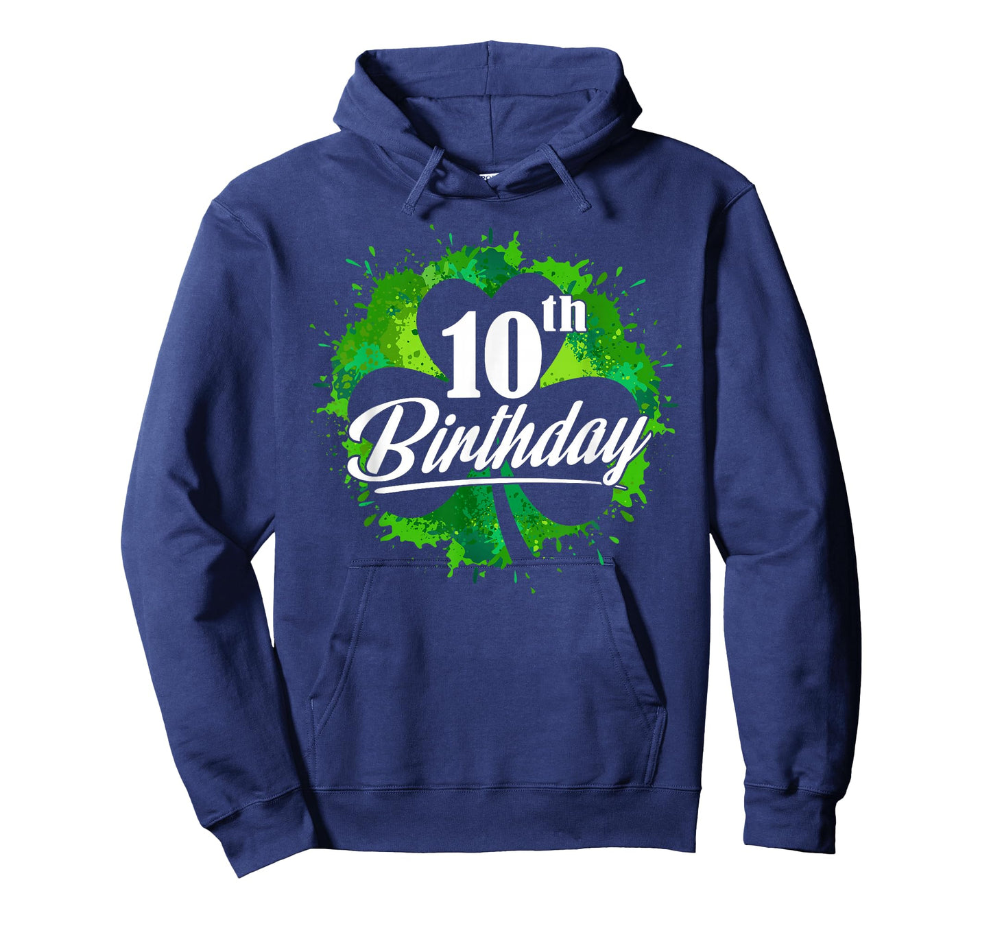 Funny 10th Birthday Shamrock St Patrick's Day Boys Girls T-Shirt