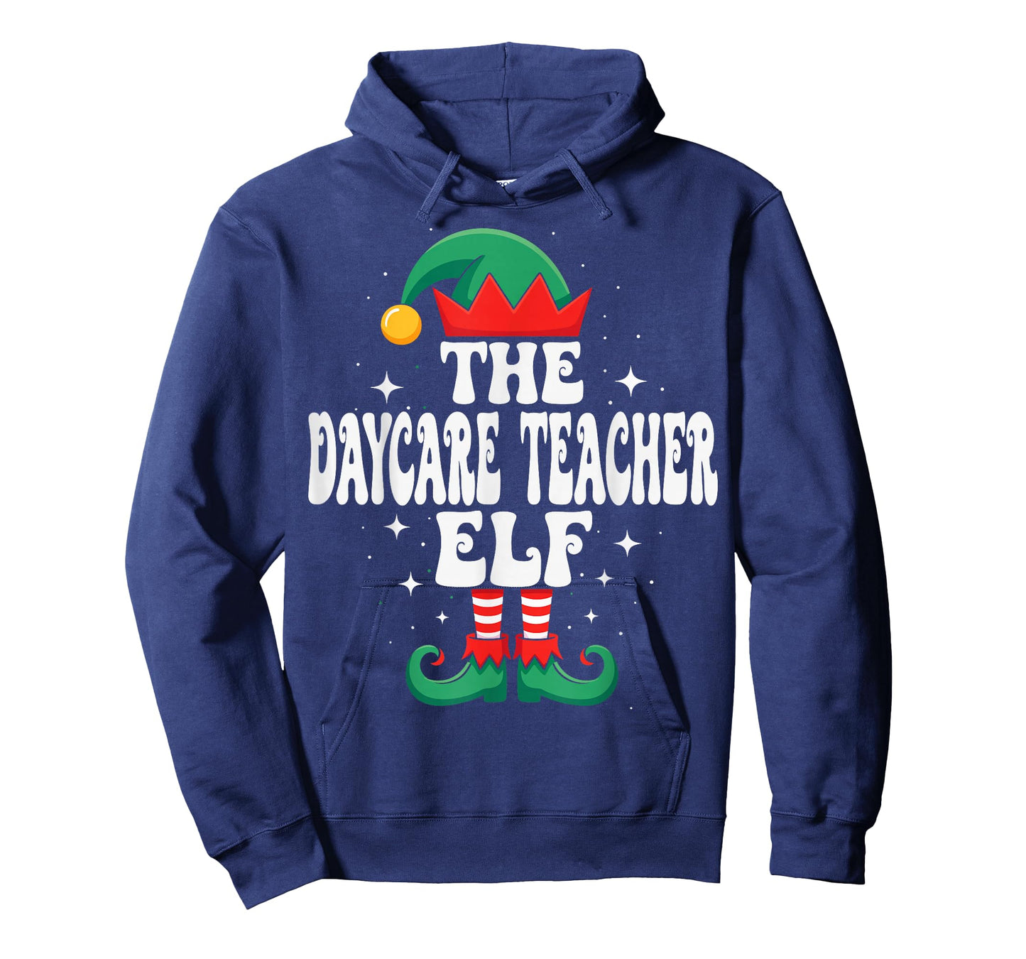The Daycare Teacher Elf Funny Christmas Matching Family T-Shirt
