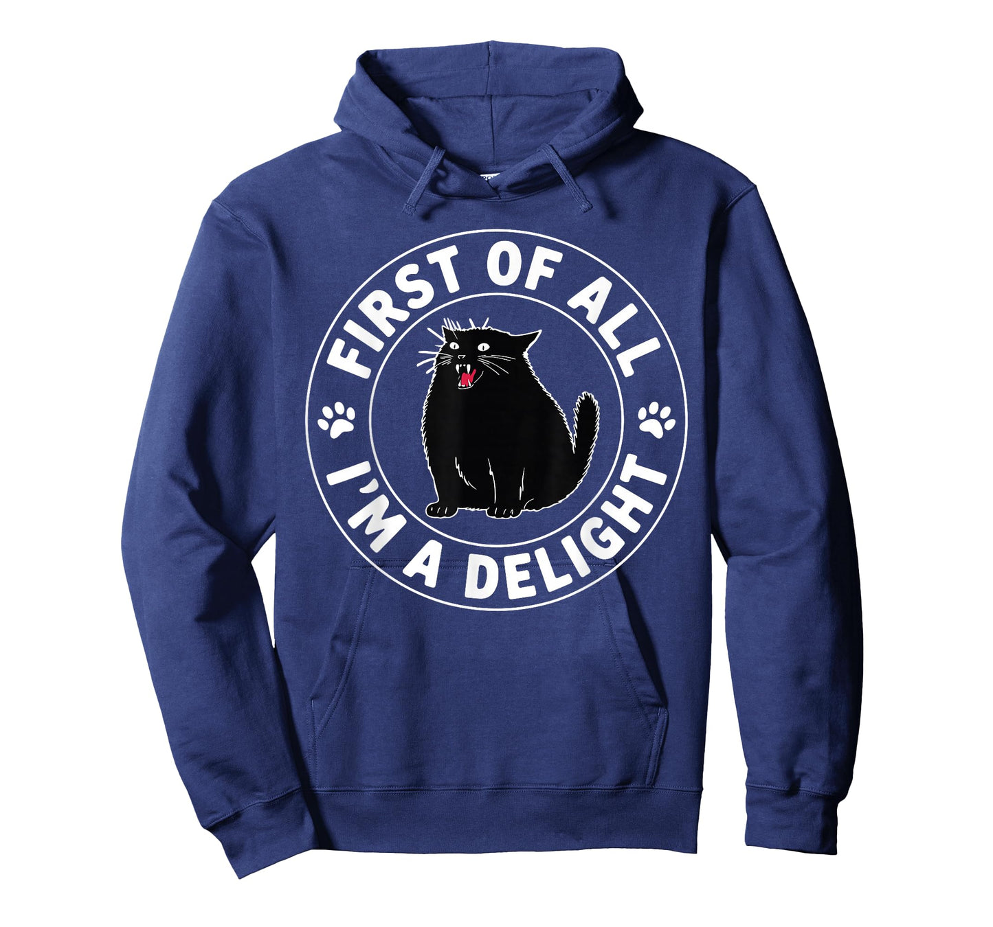 First of All I'm a Delight Roaring Black Cat T-Shirt