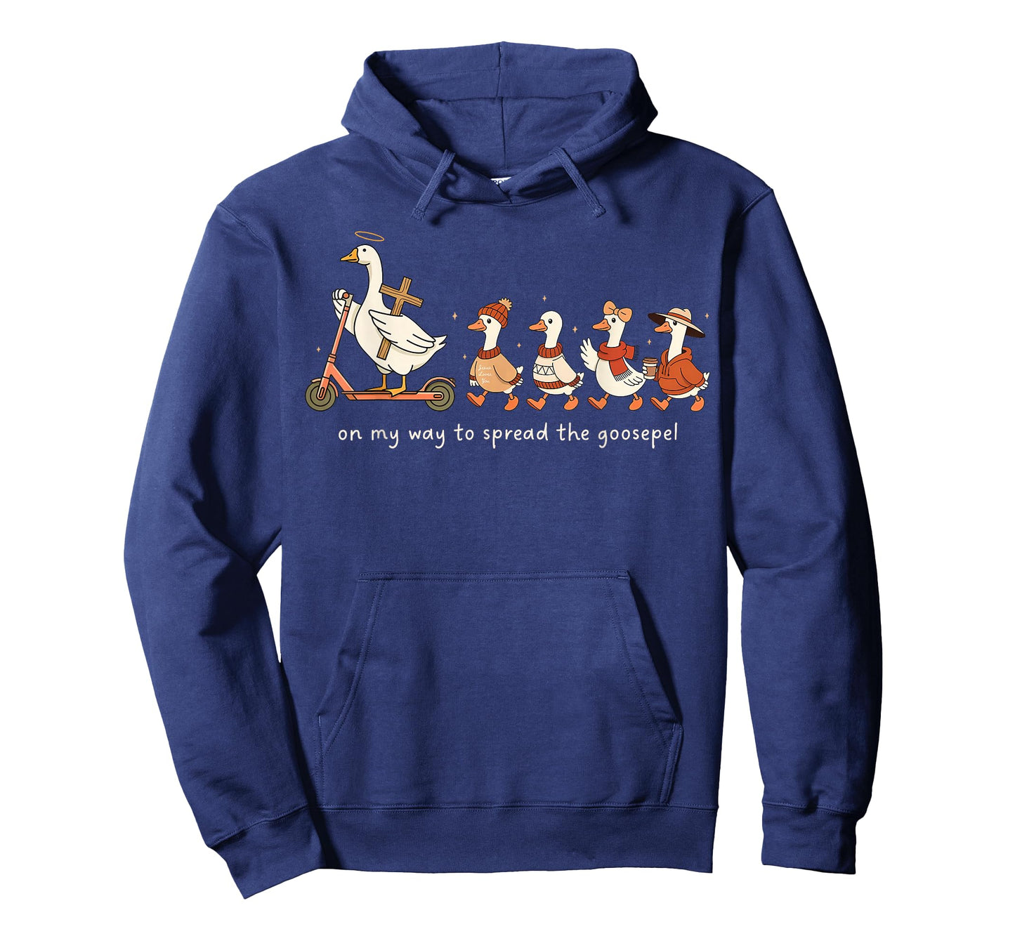 On My Way to Spread The Gospel Funny Goose Christian Goose T-Shirt