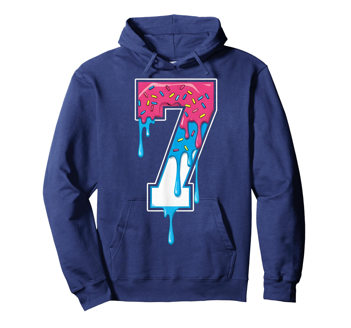 7 Number Seven Team Sports Ice Cream Drip 67 Six Seven Meme T-Shirt