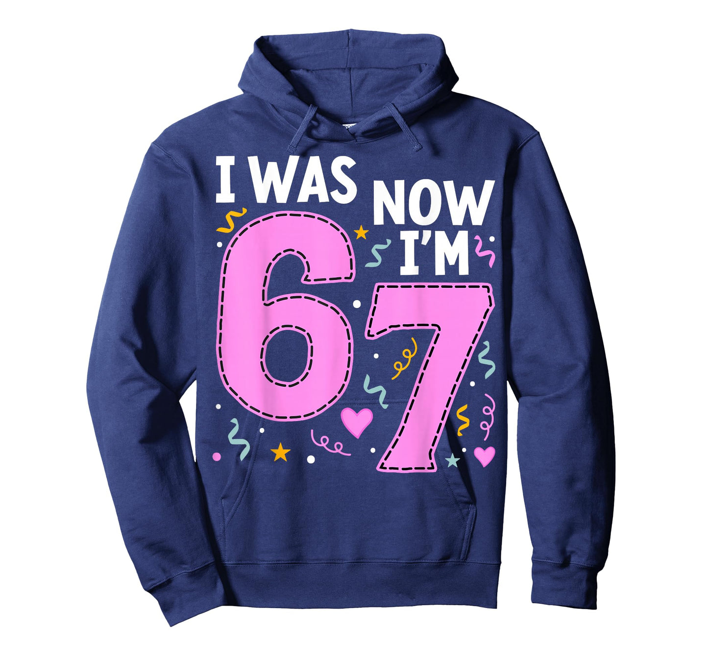 7 Year Old Birthday Girl Shirt - I was 6 Now I'm 7 67 Funny T-Shirt