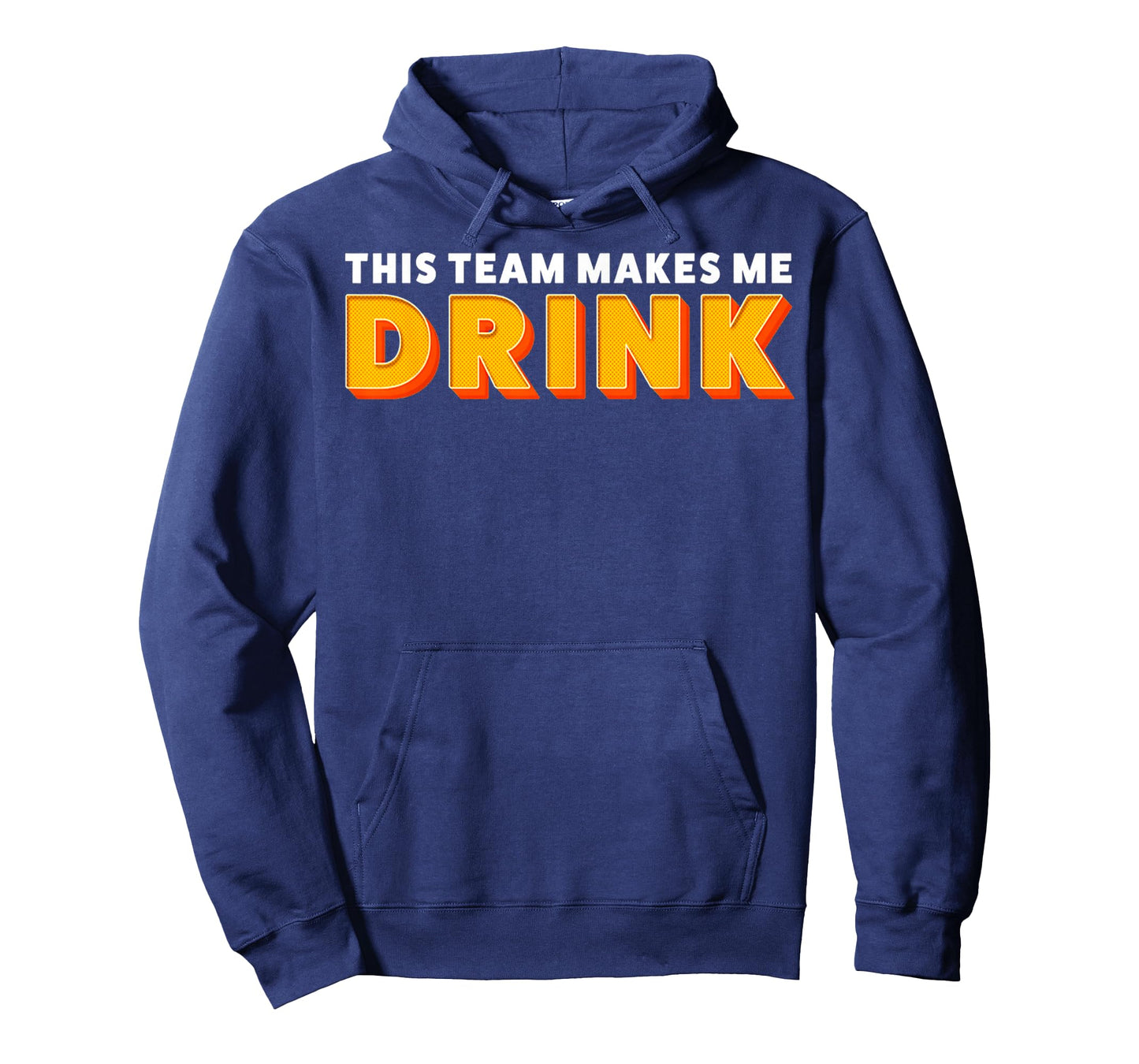 Retro Sport This Team Makes Me Drink Funny Football Meme T-Shirt