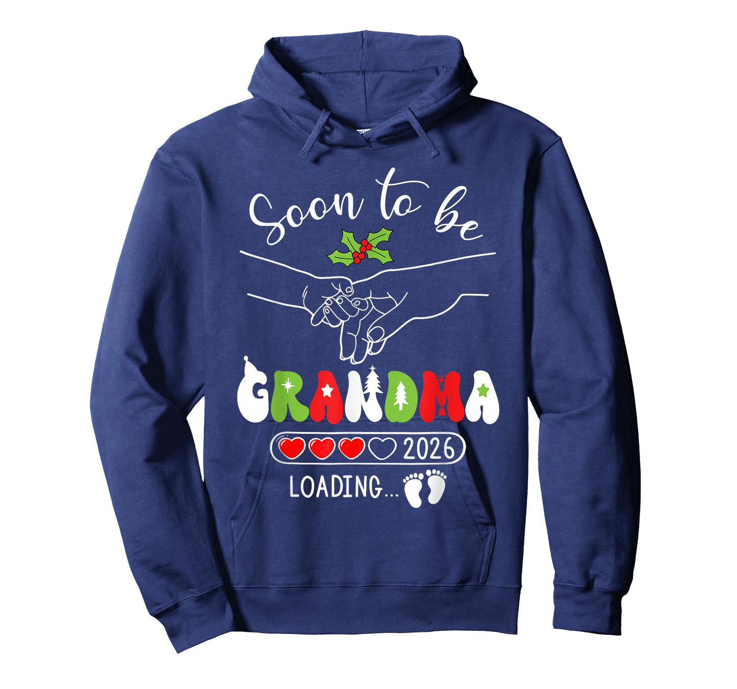 Soon to Be Grandma 2026 Pregnancy Announcement Christmas T-Shirt