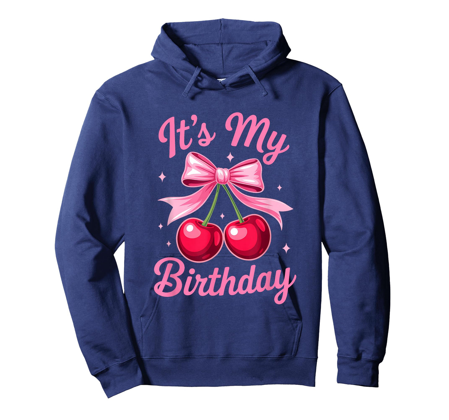 It's My Birthday Coquette Bow Cherry Birthday Girls Women T-Shirt