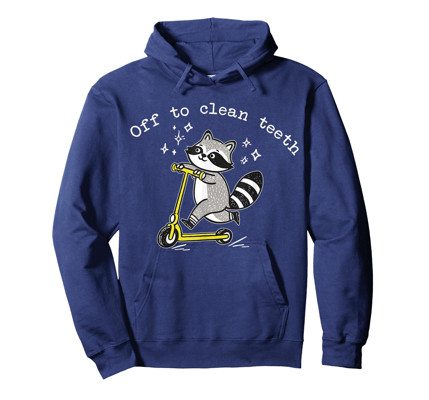 Funny Raccoon Scooter Off to Clean Teeth Dental Hygienist T-Shirt