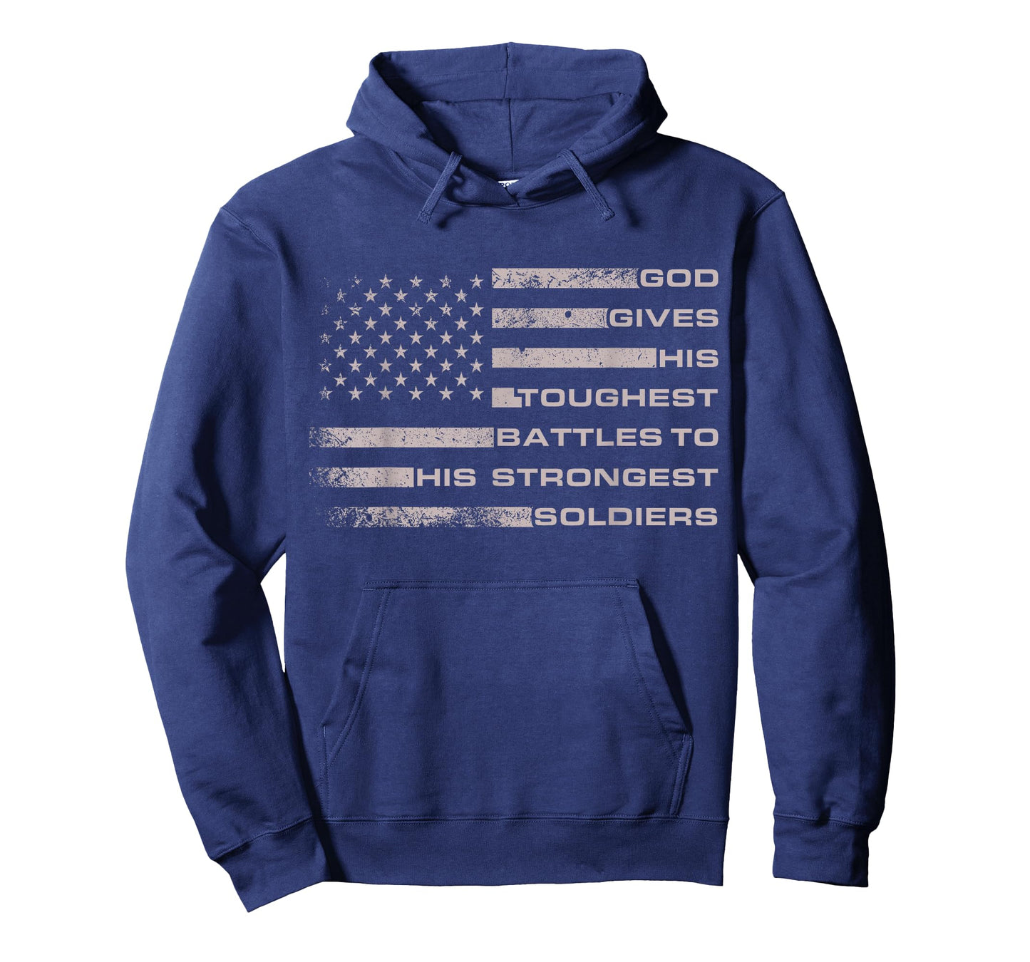 Strongest Soldiers Motivational Quote with Us Flag T-Shirt