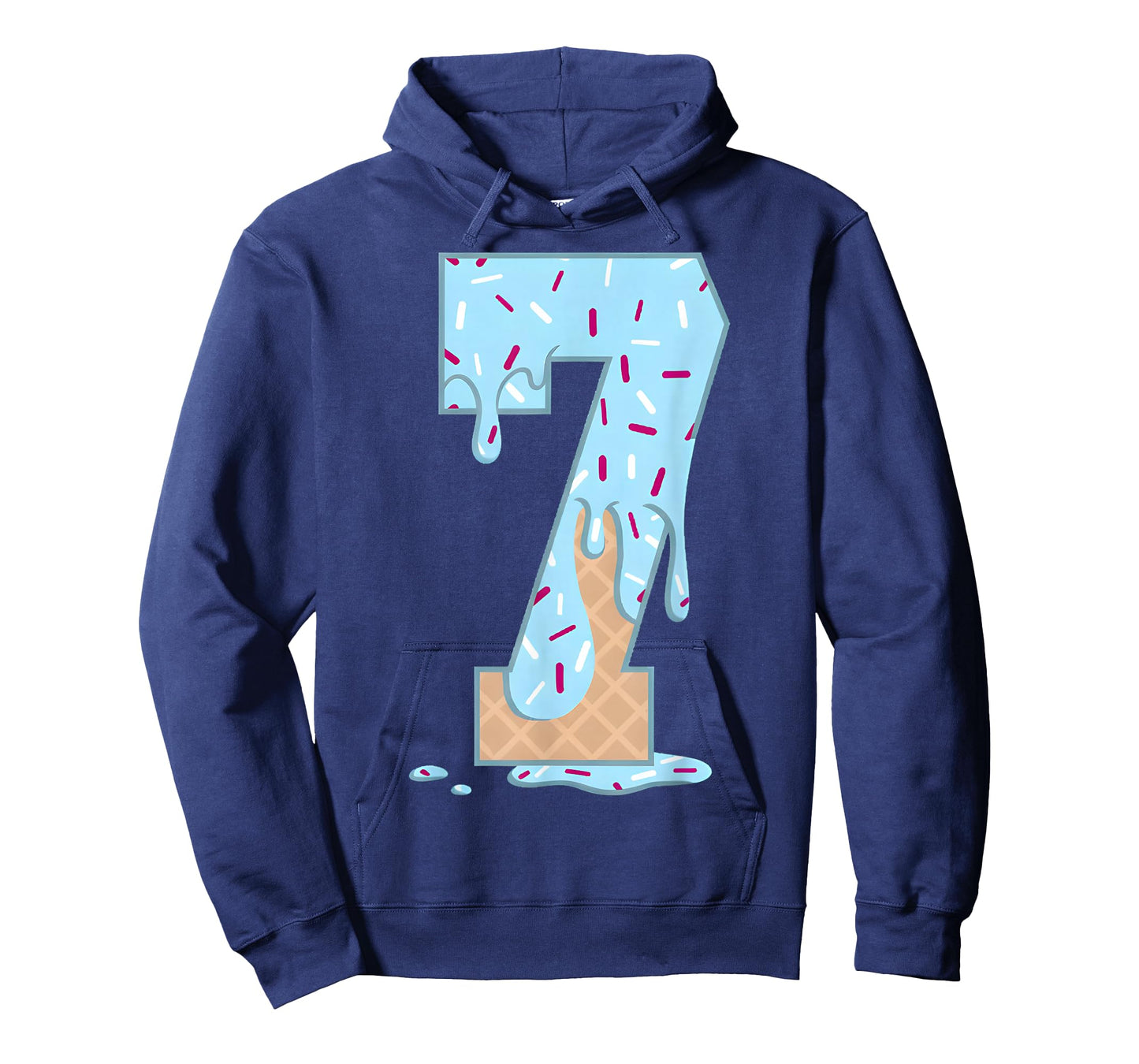 7 Number Seven Team Sports Ice Cream Drip 67 Six Seven Meme T-Shirt