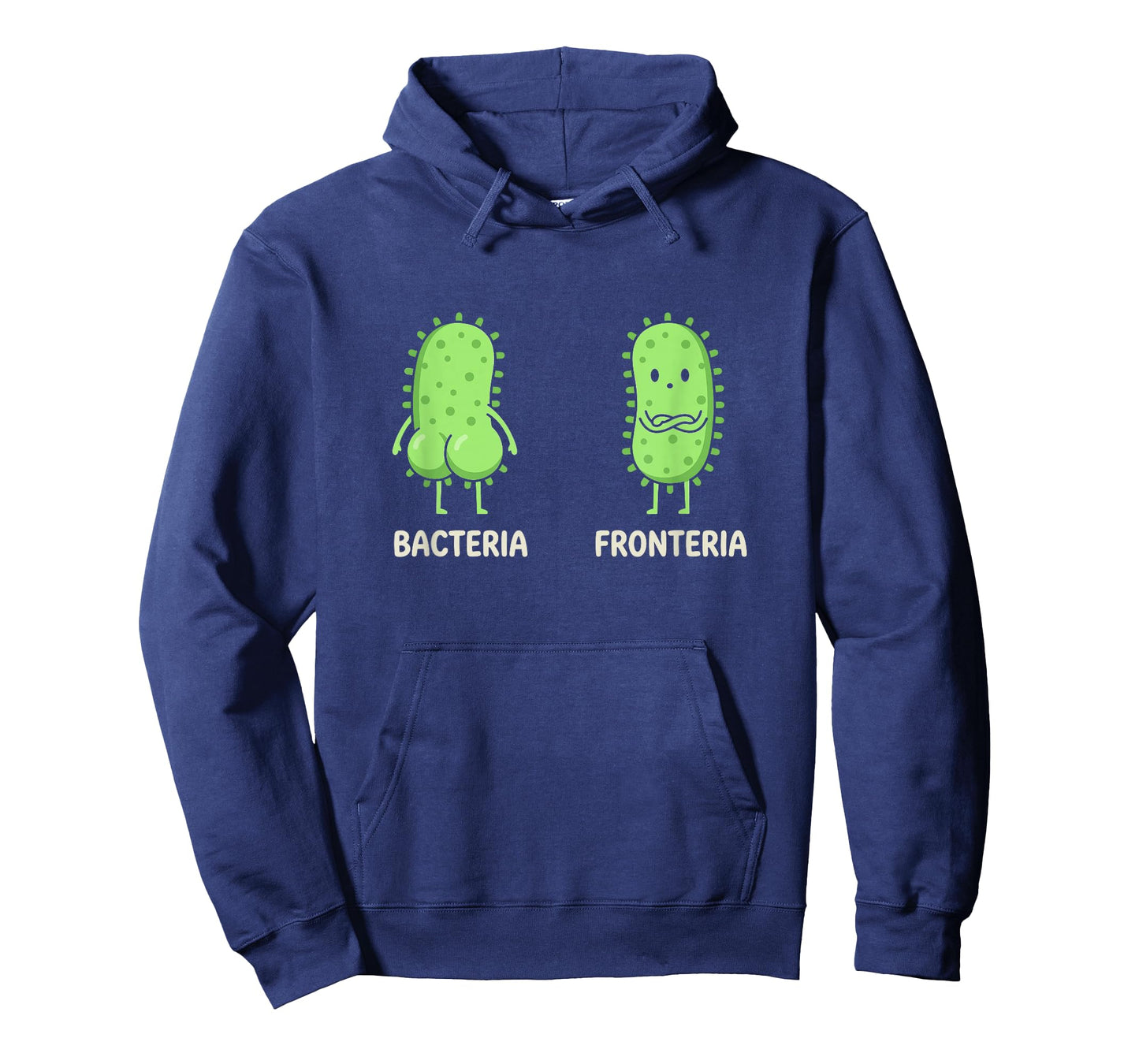 Microbiology Pun Bacteria vs Fronteria Cute Science Humor T-Shirt