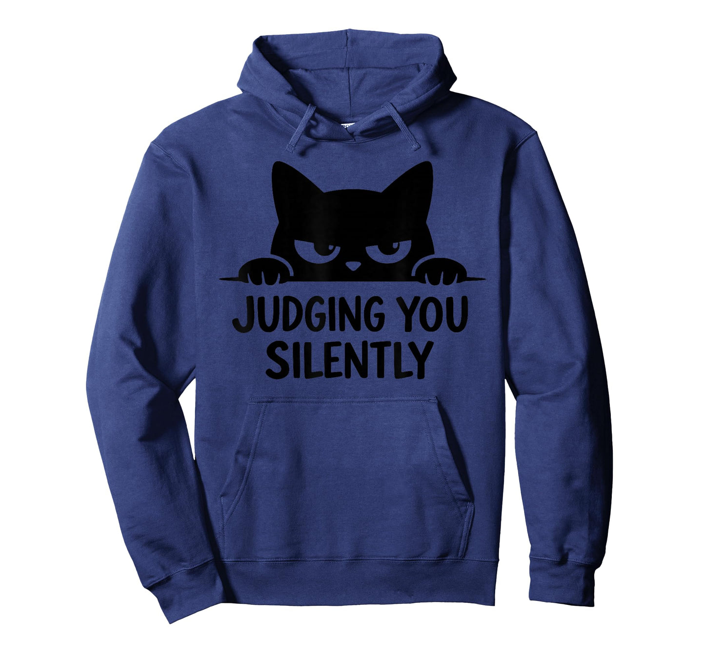 Black Cat for Cat Lover Mom Dad Cat Judging You Silently T-Shirt
