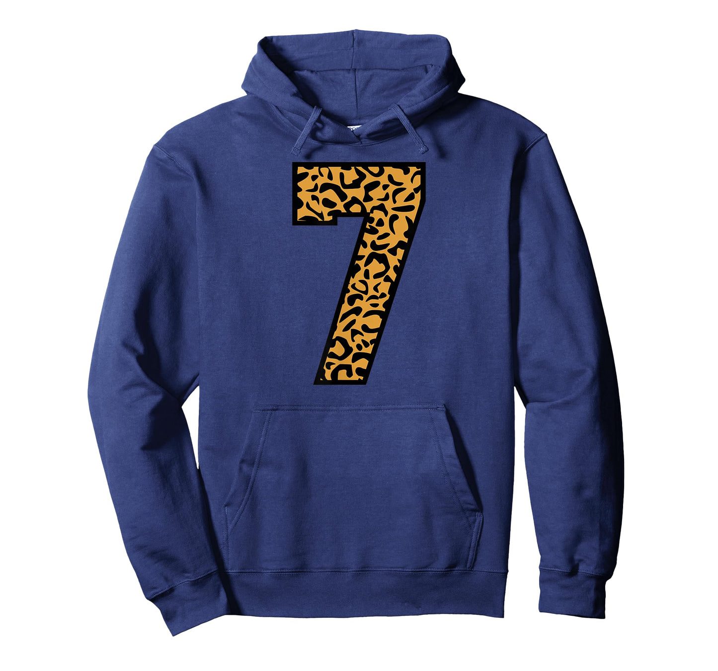 7 Number Leopard Seven Team Sports Varsity Matching T-Shirt