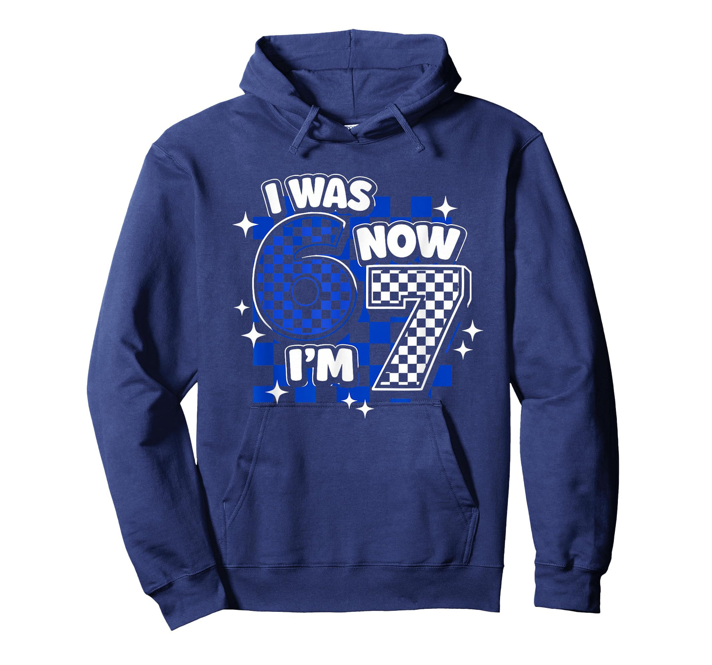 7 Years Old Birthday I was 6 Now I'm 7 6 7 Funny Kids Girls T-Shirt