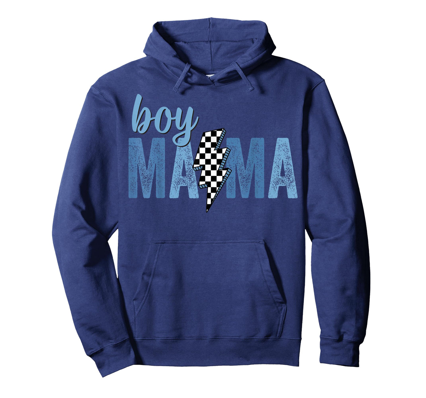 Retro Boy Mama Mother's Day 2026 Checkered Women Kids T-Shirt