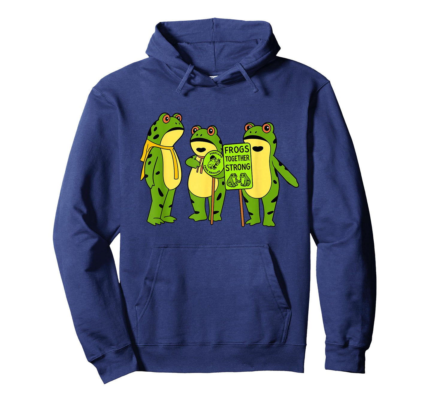 Portland Frog Brigade Oregon Frogs Together Funny Strong T-Shirt